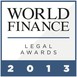 World Finance Legal Awards 2013